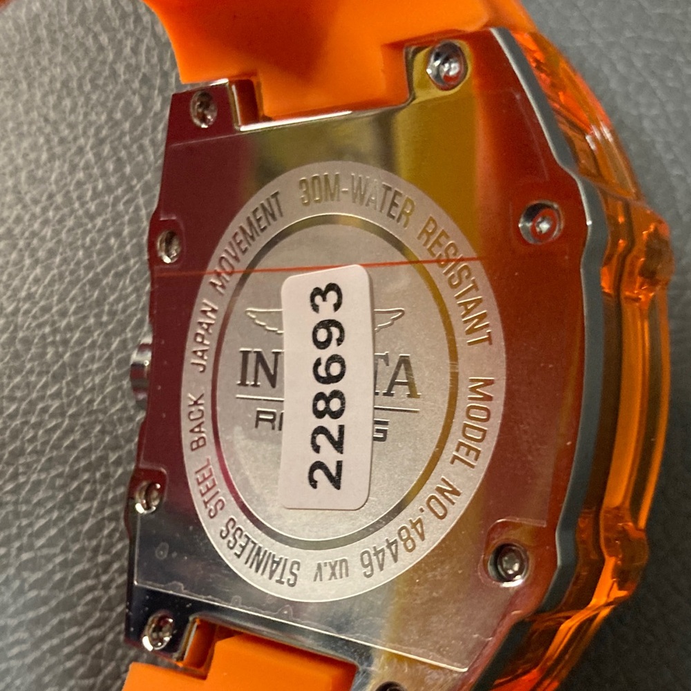 Invicta Racing Cyclone Men's Watch - 48.5mm, Orange (48446) - Picture 6 of 7
